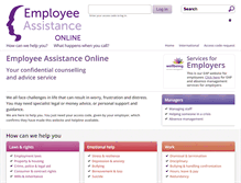 Tablet Screenshot of employeeassistance.org.uk